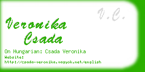 veronika csada business card